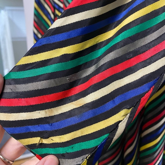 Vintage 1940’s Rainbow Striped Swing Coat - Picture 8 of 9